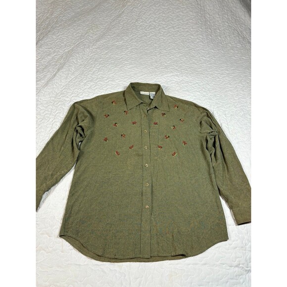 White Stag Vintage Button Down Womens Fall shirt size large - Picture 1 of 6